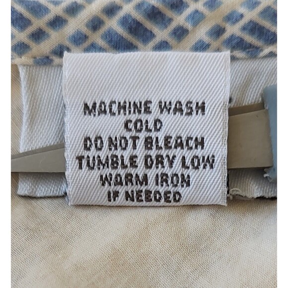 Loft Skirt Cream Blue Floral Handkerchief Plaid Hem - Picture 6 of 6